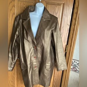 Genuine Leather Bagatelle , vintage?  XL? Bronze color